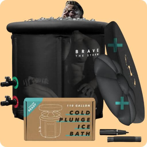 Portable Cold Plunge Tub for Ice Baths at Home, 110 Gal Outdoor & Indoor Cold Water Plunge Tub with Lid 