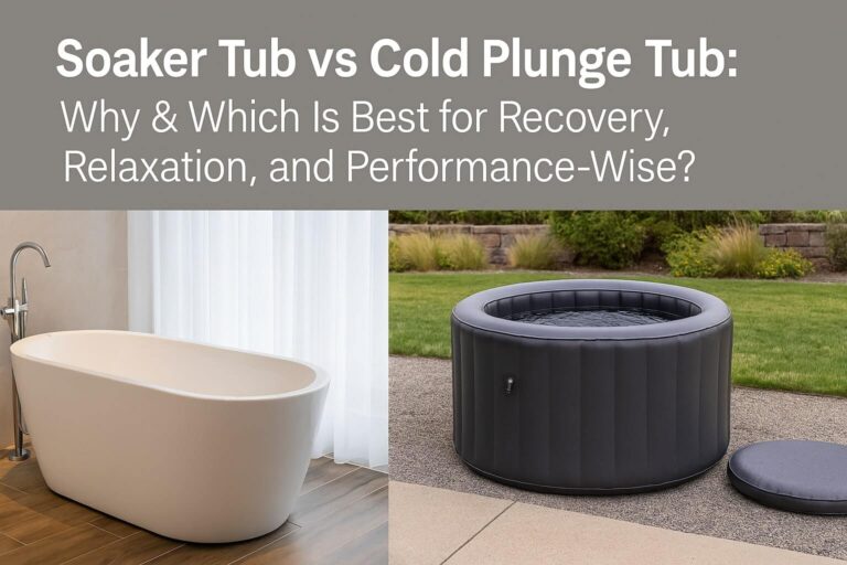Soaker Tub vs Cold Plunge Tub: Best Choice for Recovery & Wellness